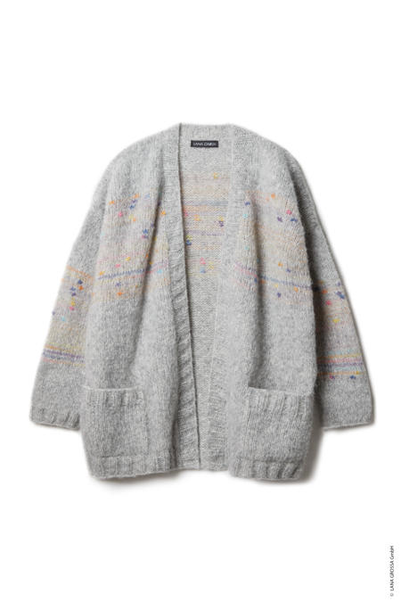 Anleitung Nr. 18935 Cardigan aus Alpaca Air II & Cassata