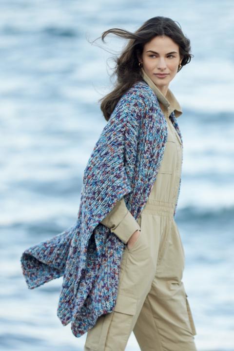 Anleitung Nr. 16041 Poncho aus Colortwist