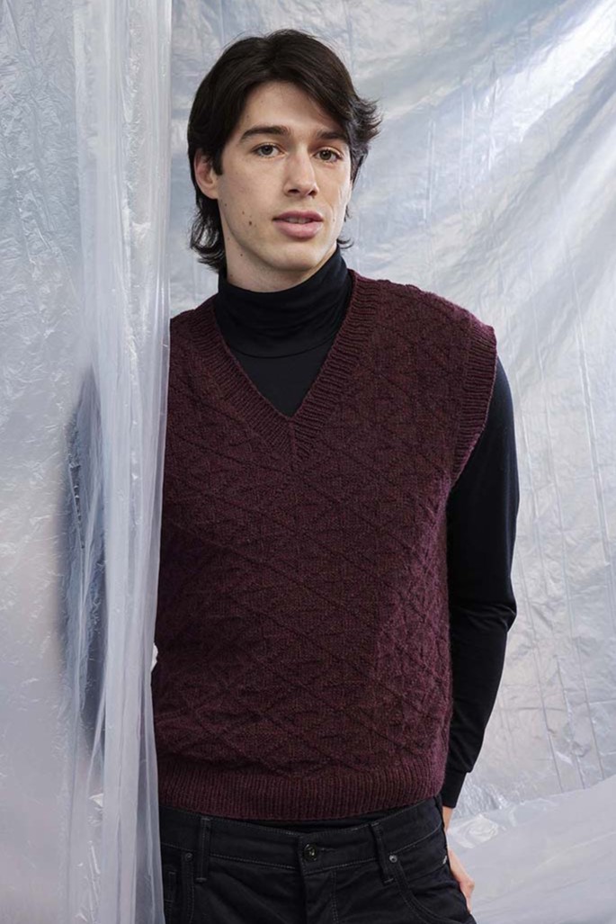 Anleitung Nr. 18857 Pullunder "Charles" aus Cashmere Premium (Lang Yarns)