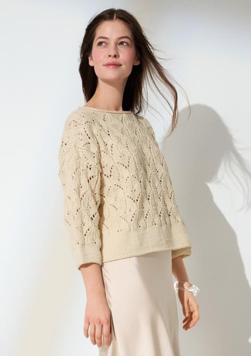 Anleitung Nr. 18525 Pullover aus Cotton Wool