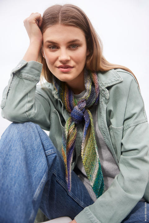 Anleitung Nr. 17594 Halstuch aus Cashmere Pure oder Colorissimo