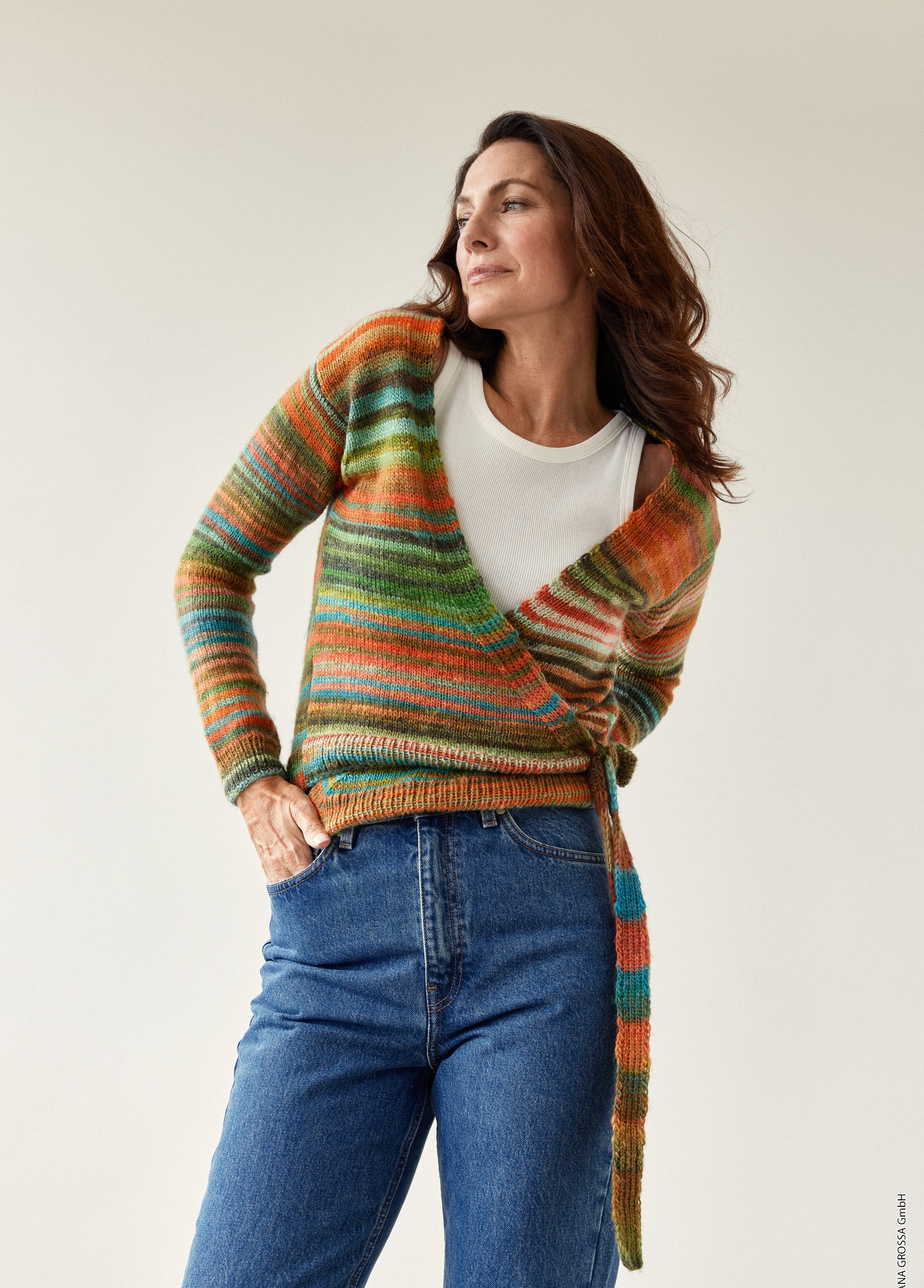 Anleitung Nr. 17163 Wickeljacke aus Colorissimo II