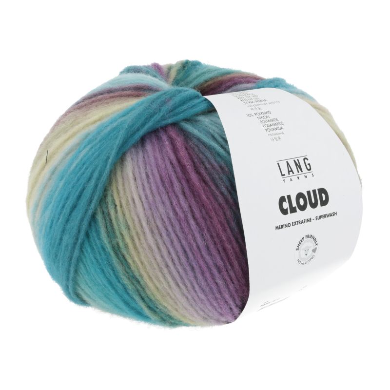 0019 petrol/türkis/lila/hellgrün (Cloud)