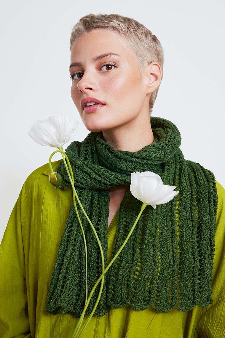 Anleitung Nr. 18388 Schal "Kenzie" aus Ananas (Lang Yarns)