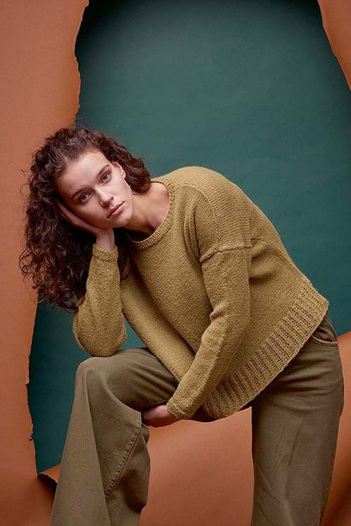 Anleitung Nr. 18837 Pullover "Amber" aus Baby Alpaca (Lang Yarns)