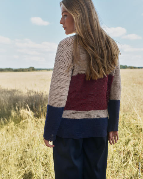 Anleitung Nr 17939 Pullover aus Cashmere 16 fine