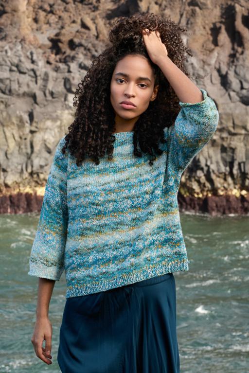 Anleitung Nr. 18574 Raglan-Pullover aus Gomitolo Tono & Gomitolo Hippie