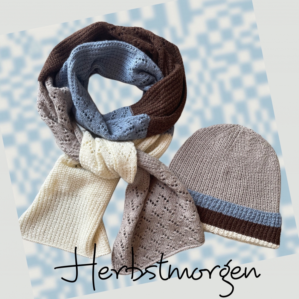 Set Mütze & Schal "Herbstmorgen" by Mützen Liesel