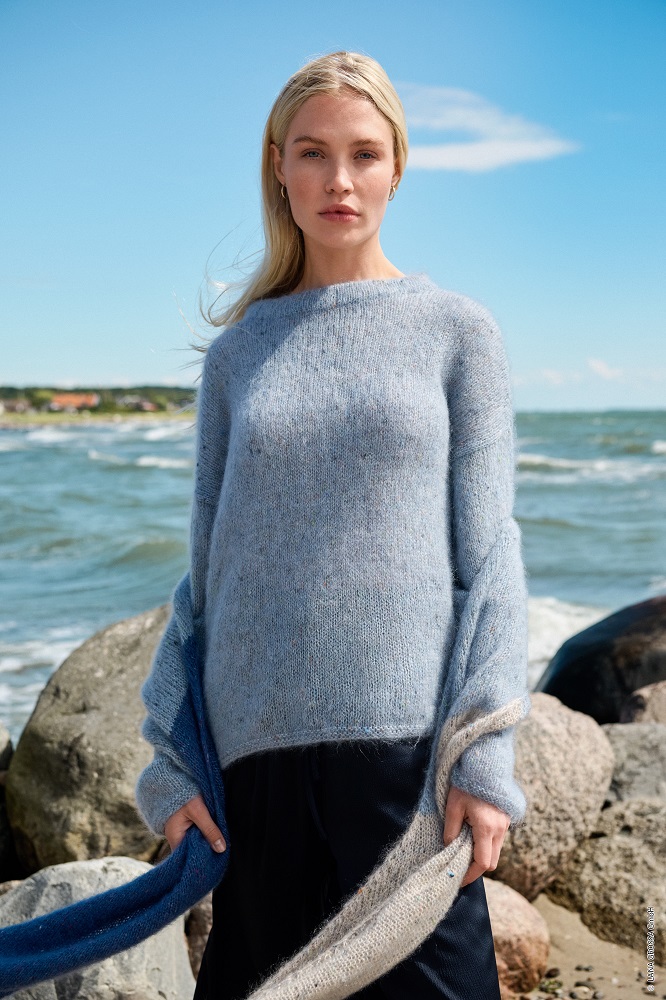 Anleitung Nr. 17880 Rundhalspullover aus Natural Superkid Tweed