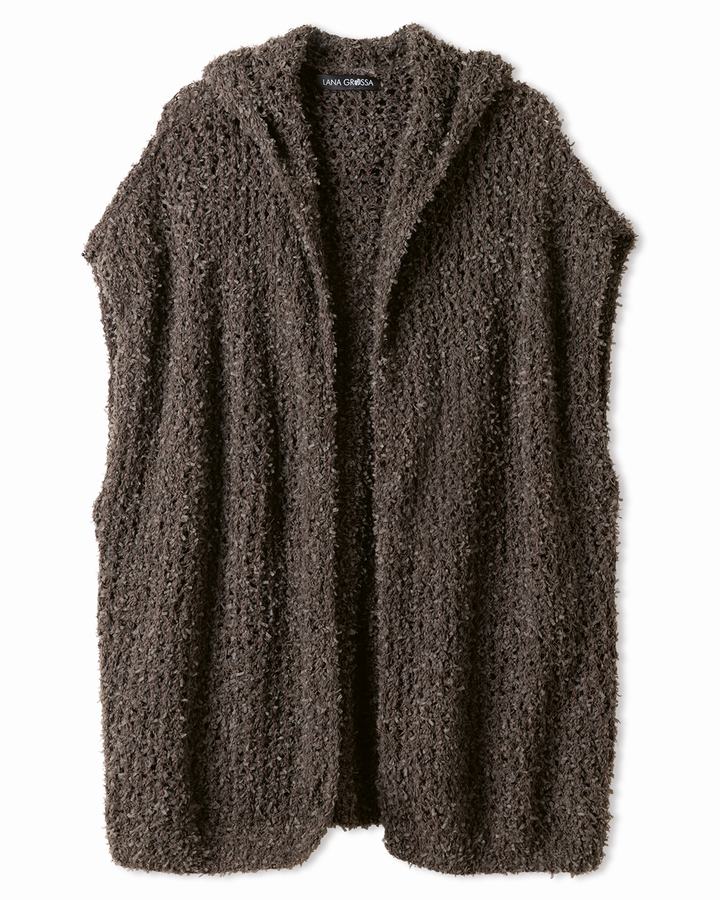 Anleitung Nr. 19380 Hoodie-Weste aus Frizzante (Lana Grossa)