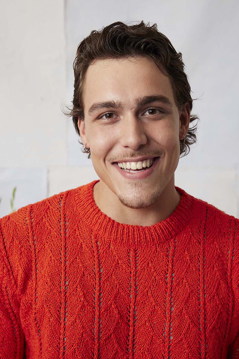 Anleitung Nr. 18385 Herrenpullover "Siro" aus Ananas (Lang Yarns)