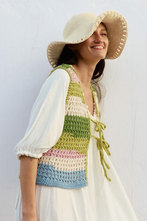 Anleitung Nr. 18628 Weste aus Natural Cotton
