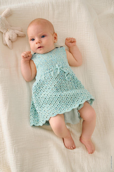 Anleitung Nr. 19316 Kleid aus Cool Wool Baby Print Punto
