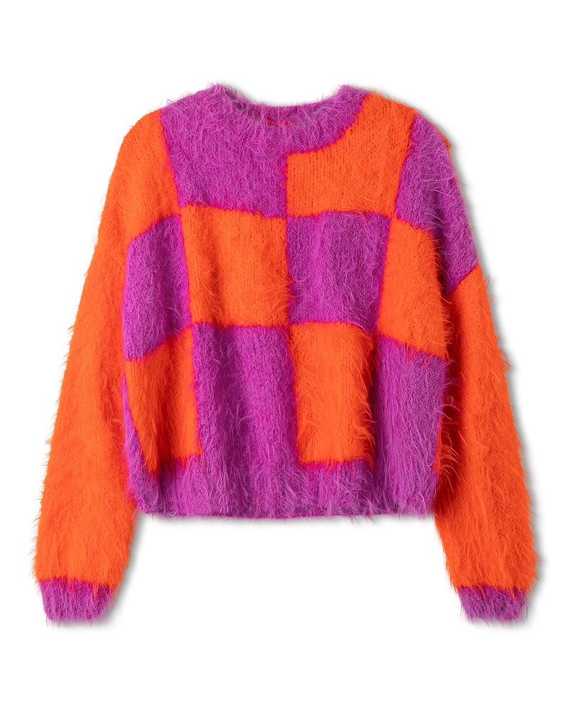 Anleitung Nr. 18083 Karo-Pullover aus Basta