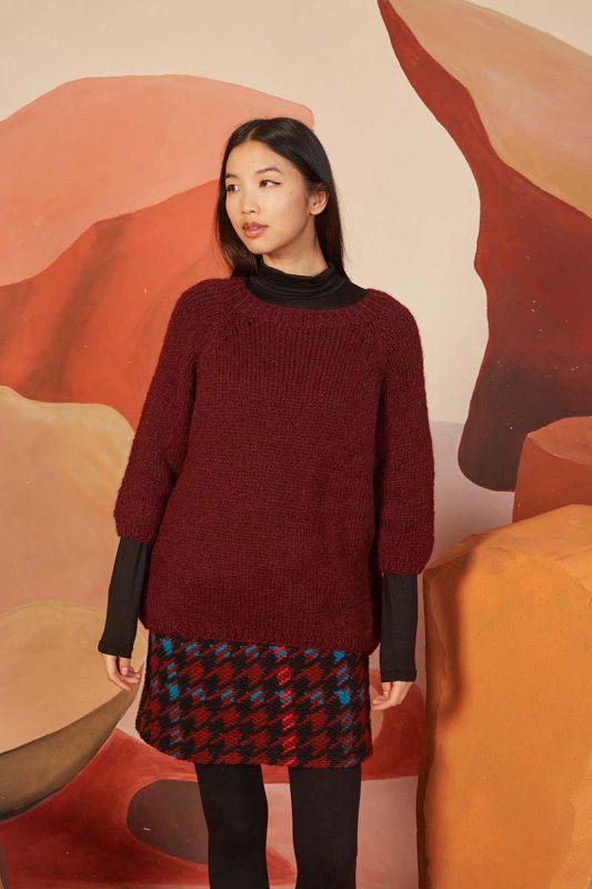 Anleitung Nr. 18813 Pullover aus Enya (Lang Yarns)