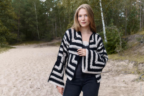 Anleitung Nr 17845 Jacke aus Alpaca Air