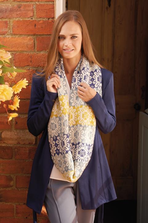 Anleitung Nr. R15375 Loopschal "Sunny Cowl" aus Summerlite DK