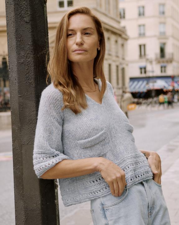 Anleitung Nr. 16490 Pullover mit Taschen aus Bella