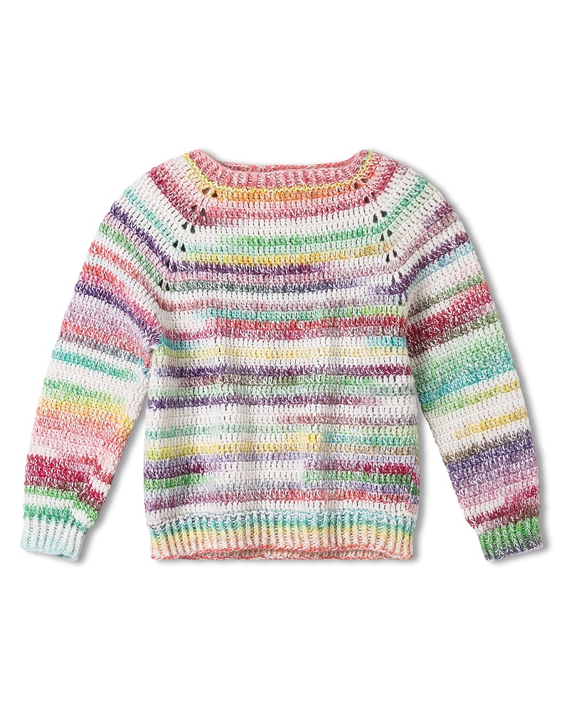 Anleitung Nr. 18088 Häkelpullover Top-Down aus Gomitolo Magico & Ecopuno