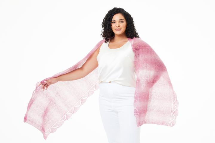 Anleitung Nr. R15382 Wrap "Edie" aus Kidsilk Haze Colour