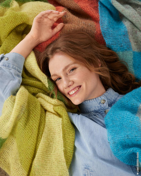 Anleitung Nr. 18798 Tuch aus Natural Superkid Tweed