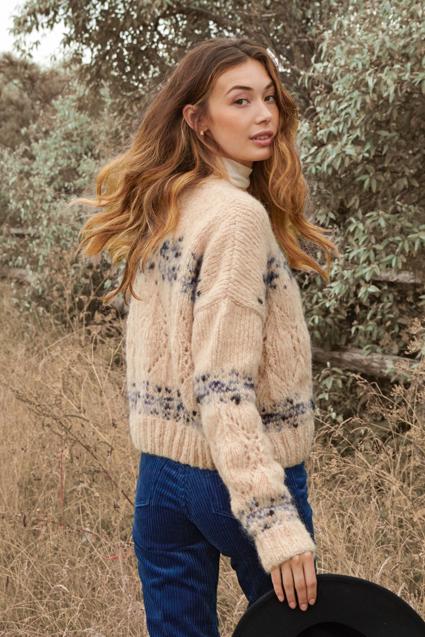 Anleitung Nr 16075 Jacke aus Alpaca Moda & Lala Berlin Brushy