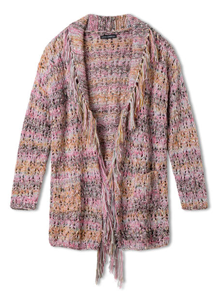 Anleitung Nr. 19460 Jacke aus Popcorn, Cottonhair & Filo Paillettes