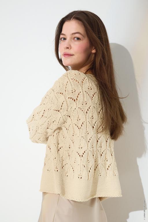 Anleitung Nr. 18525 Pullover aus Cotton Wool