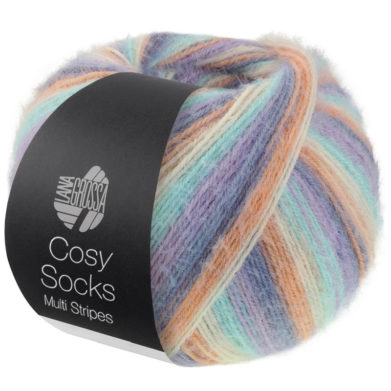 Cosy Socks Multi Stripes (Lana Grossa)