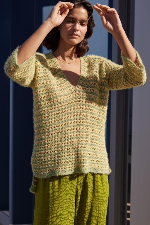 Anleitung Nr. 16536 Pullover aus Per Fortuna und Capri