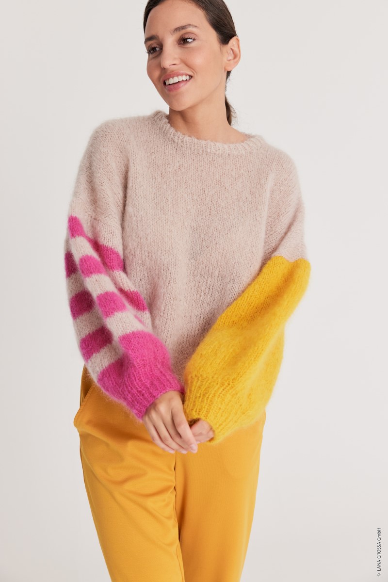 Anleitung Nr. 16764 Pullover aus Mohair Moda (Lana Grossa)
