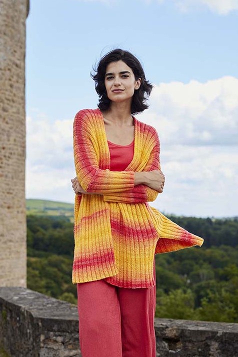 Anleitung Nr. 18335 Jacke "Grand Entrance" aus Glow (Lang Yarns)