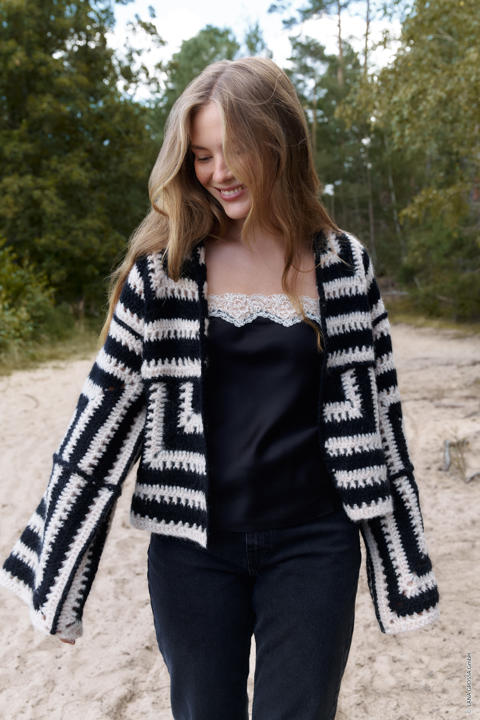 Anleitung Nr 17845 Jacke aus Alpaca Air