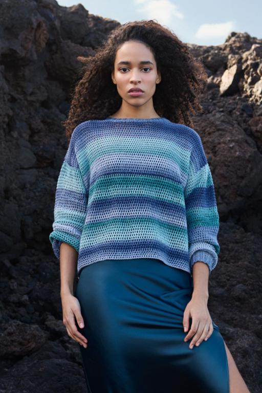 Anleitung Nr. 18596 Häkel-Pullover aus Gomitolo Tono