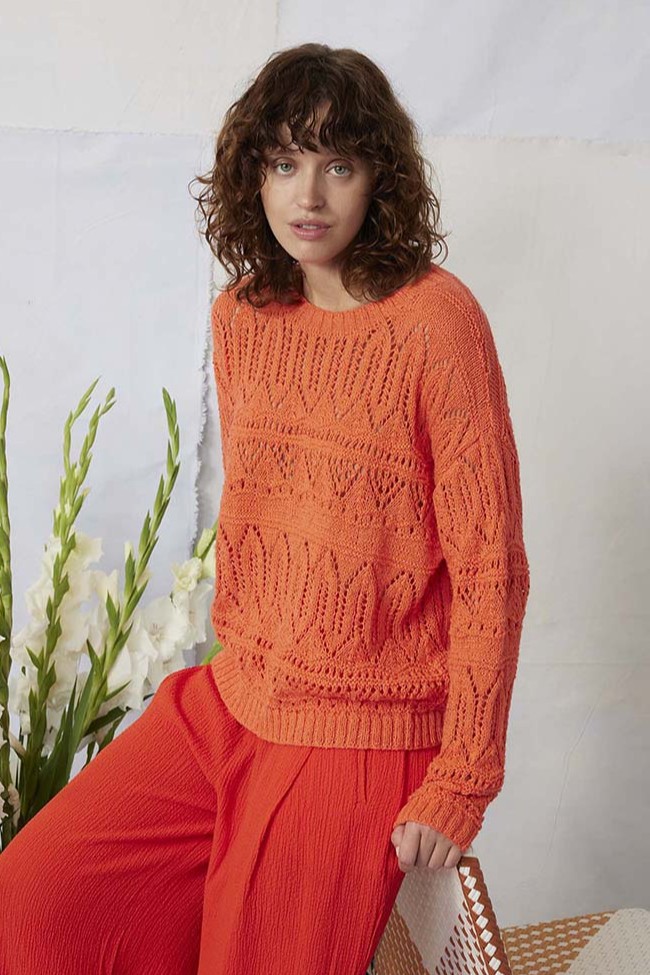 Anleitung Nr. 18383 Pullover "Taraneh" aus Ananas (Lang Yarns)