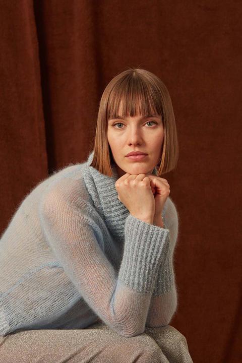 Anleitung Nr 17707 Pullover "Ladina" aus Mohair 21 und Astra