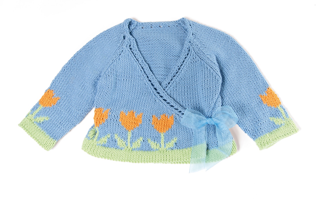Anleitung Nr. 19634 Wickeljacke aus Soft Cotton (Lana Grossa)