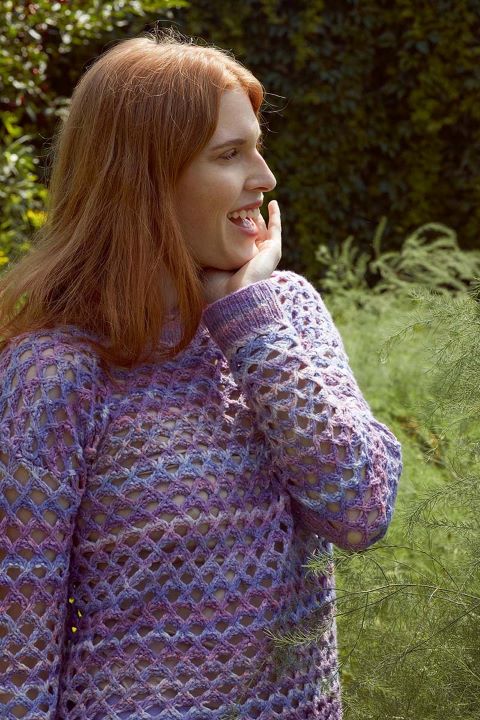 Anleitung Nr. 19586 Pullover "Franca" aus Secret Garden