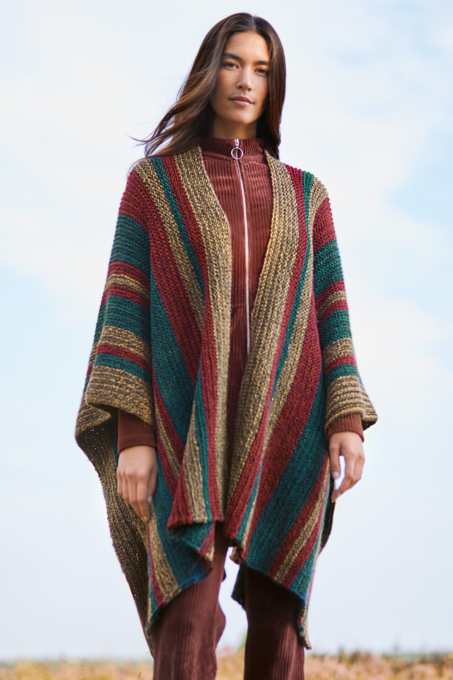 Anleitung Nr. 16013 Poncho aus Duetto Classico