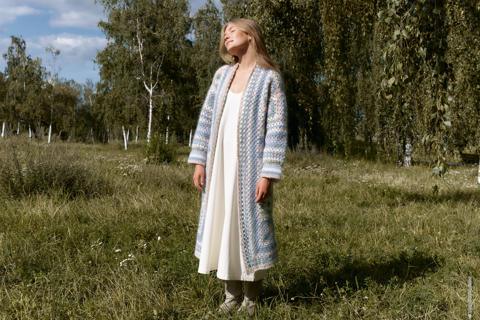 Anleitung Nr 17937 Mantel aus Mohair Moda