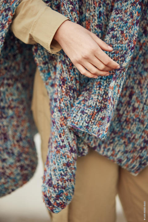 Anleitung Nr. 16041 Poncho aus Colortwist