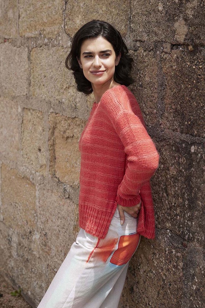 Anleitung Nr. 18334 Pullover "Princess Charming" aus Glow (Lang Yarns)