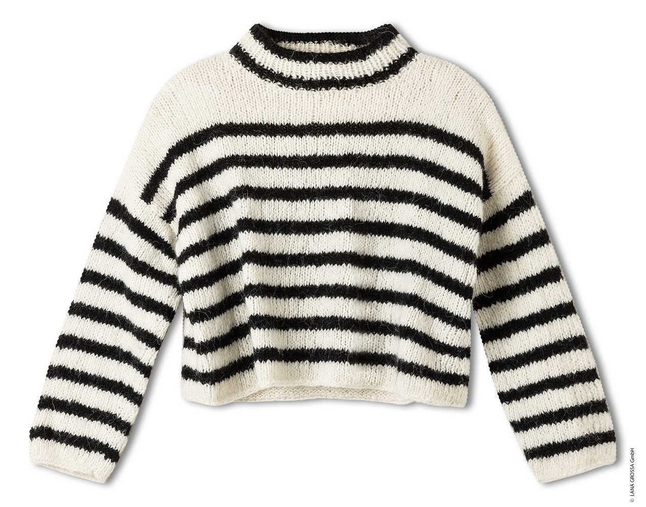 Anleitung Nr. 18119 Streifen-Pullover aus Airy