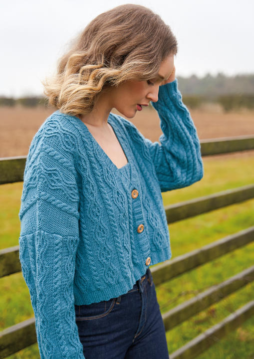 Anleitung Nr. R15841 Cardigan "Tammi" aus Alpaca Soft DK