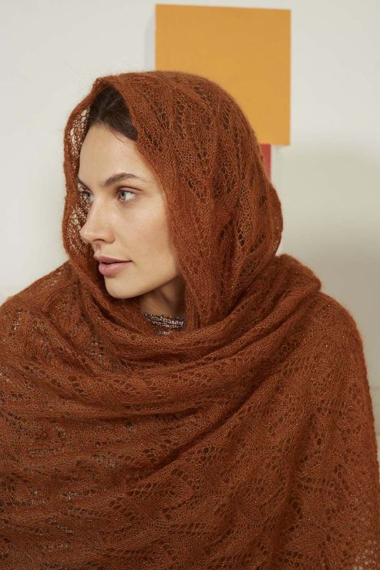 Anleitung Nr. 18210 Stola aus Lace Lame (Lang Yarns)