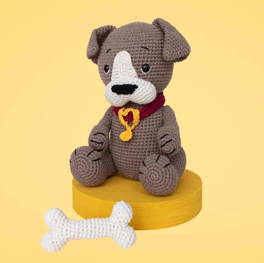 Hund & Knochen Amigurumikit (Scheepjes)