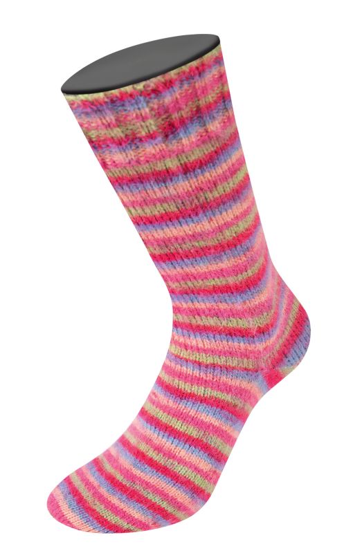 Cosy Socks Multi Stripes (Lana Grossa)