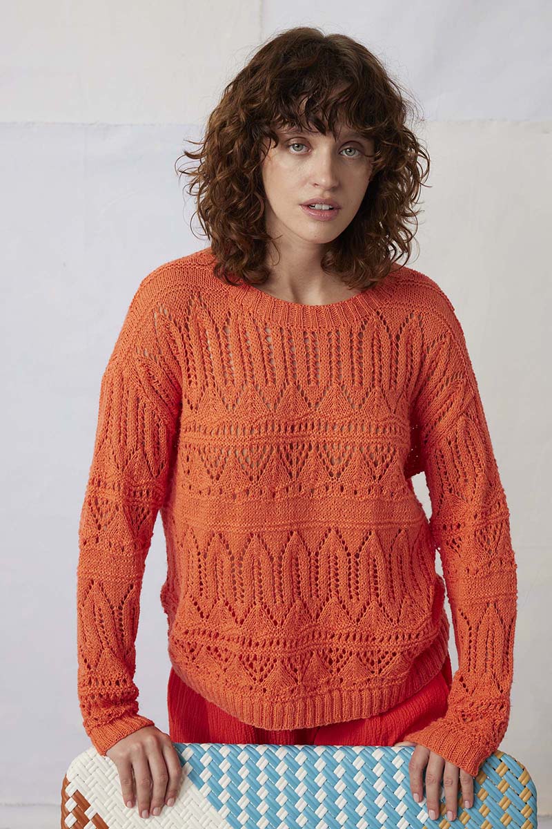Anleitung Nr. 18383 Pullover "Taraneh" aus Ananas (Lang Yarns)