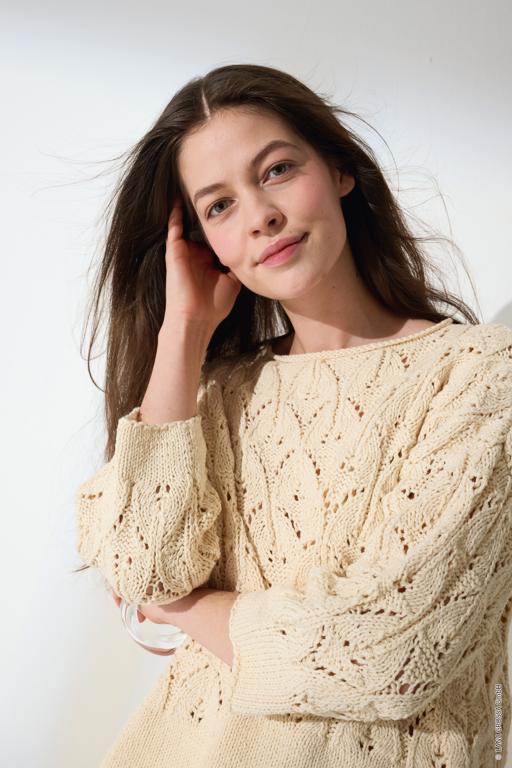 Anleitung Nr. 18525 Pullover aus Cotton Wool