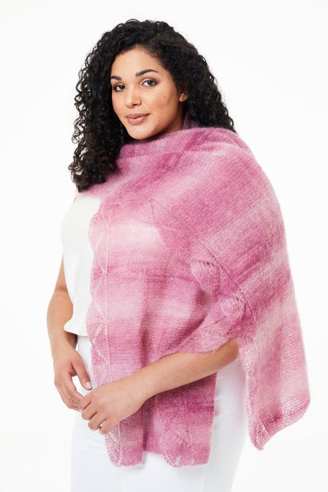 Anleitung Nr. R15382 Wrap "Edie" aus Kidsilk Haze Colour